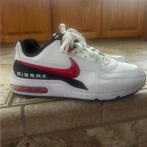Nike Air Max White and Red Men's Sneakers